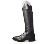 Brogini Botas de montar largas y anchas de piel Como Piccino para niños/niños 4.5 UK plata