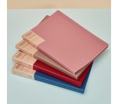 Carpeta de archivo de datos engrosada de color vintage, carpeta para facturas de contratos financieros de oficina, caja de documentos de escritorio (1 paquete)