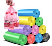 Bolsas de basura negras gruesas y portátiles para el hogar y la cocina: desechables y económicas negro