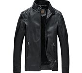 Chaqueta de cuero para hombre nueva de otoño e invierno, chaqueta informal de cuero PU para motocicleta, chaqueta de terciopelo de talla grande, moderna L