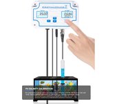 Detector de calidad del agua 3 en 1 pH/Salinidad/TEMP Controlador de pH/TEMP-Salinidad 14,00 valor de pH 0-199,9ppt AU Plug