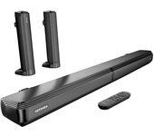 Barra de sonido Ultimea Apollo S40 de 2,2 canales para dispositivos de TV, 2 en 1 separable, Bluetooth 5.0, 2 tweeters y 2 woofers integrados U3300 negro