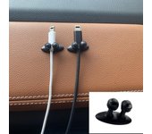 Nuevo organizador de cables para teléfono móvil con tablero de instrumentos de automóvil, cargador, cable de línea, abrazadera de cierre, accesorios para el interior del automóvil 1pcs