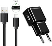 Para Samsung Feel 2 A51 A50 A70 A71 A10 A20 A91 S8 S9 note 10 20 A11 A01 A5 2017 Xiaomi Redmi cargador de teléfono adaptable carga rápida Cable de carga USB UE negro