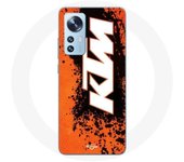 Funda para Xiaomi Mi 12 / 12X KTM Logo fondo blanco naranja