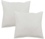 Lot de 2 taies d’oreiller Palace pur coton 63 fils/cm² Vent du sud - Palace Naturel - 65 x 65 cm