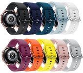 Correa de silicona de 20mm y 22mm para Samsung Galaxy Watch 3, correa de reloj inteligente de 41mm y 45mm para Huami Amazfit GTR 4/3/2 GTR de 47mm y 42mm 20mm blanco