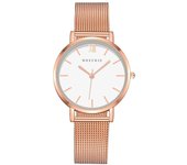 Reloj de mujer sencillo nórdico con patrón romano a la moda, reloj de mujer con correa de malla de Milán