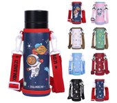 Bolsa aislante para botella de agua, soporte para botella de agua de cuero PU, bolsa para taza, botella de agua para deportes al aire libre 02