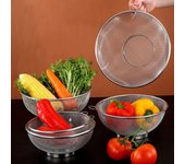 Colador de malla de acero inoxidable, cesta para freír, fregadero de frutas, colador, herramientas de cocina 18cm plata