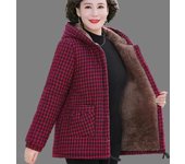 Abrigo grueso de invierno para mujer, chaqueta corta de talla grande, chaqueta cálida XXXXXL