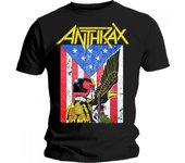 Camiseta unisex para adultos con el logo de Ántrax XL negro