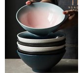 Cuenco de ramen japonés, cuenco de cerámica, cuenco para ensalada para el hogar, vajilla creativa especial para restaurantes