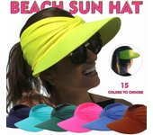 1 Uds sombrero de sol de playa verano sombrero de copa vacío gorra de protección solar gorra para deporte exterior sombrero de moda camello