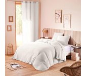Parure de couette  Noah  Gaze de Coton 240 x 220 pour lit 2 Places 140 à 160 cm - Gaze de coton Neige