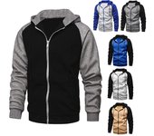 Sudaderas con capucha con cremallera y manga raglán para hombre Ropa deportiva holgada Sudaderas con capucha Chaquetas para hombre S