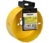 Corona Sierra BiMetal Ø 105 mm. Templado Termico, Base Reforzada. Corona Madera, Broca Agujeros Madera, Acero, Hierro, Plasticos