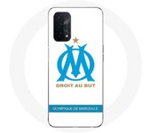 Coque pour Oppo A74 Olympique de Marseille Logo Fond Blanc