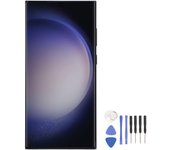 Reemplazo de pantalla para Galaxy S23 Ultra 5G, pantalla AMOLED de 6,8 pulgadas, ensamblaje digitalizador de pantalla táctil negro