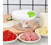 Triturador manual de alimentos, mini picador de ajo, triturador de alimentos manual, procesador, picadora de carne, cortador de verduras y cebolla, herramientas de cocina verde