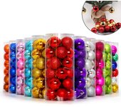 Bolas de Navidad brillantes para colgar en el árbol de Navidad oro