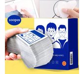 50/100 Uds toallitas para gafas, paño desechable para gafas, toallitas de limpieza para gafas lentes de pantalla de teléfono móvil 50pcs