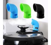 Silicone world-Olla a presión, desviador de vapor, accesorios de válvula de liberación, olla instantánea de cocina giratoria 360, tubo de liberación de silicona negro
