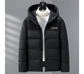 Chaqueta de algodón de talla grande para hombre, chaqueta gruesa de invierno con capucha para hombre, ropa de algodón cálida, Chaqueta de algodón suelta 5XL-11XL 10XL negro