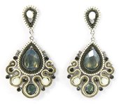 Les Trésors De Lily [M4182] - Pendientes grises de diseño 'Altai' gris