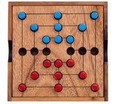 Juego de madera - Rayuela - Molino - Nine Men Morris - Juego de mesa ecológico - Juego de viaje - 2 jugadores - 350270