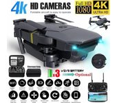 1080P/4K Wifi Cámara Drones 360 ° Rollo FPV Drone Selfie Mini Drone con vídeo en tiempo Real 3D Filp RC Qudcopter con bolsa portátil 1080P negro