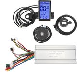 Kit de conversión de bicicleta eléctrica con controlador de 35 A CC, 36 V, 48 V y pantalla LCD M5 para 1500 W
