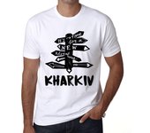 Camiseta vintage para hombre Camiseta gráfica Hora de nuevas ventajas Kharkiv White XS blanco