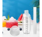 Cocktail Shaker Measuring 24 oz Martini Making Drink with Scale Ice Tea Mixer Bottle