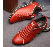 Zapatos casuales para hombre Zapatos de cuero para hombre Zapatos planos de verano para hombre 38 negro