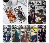 Funda de teléfono estilo manga Anime Naruto para Google Pixel 6 Pro 6A 5A 5 4 4A XL 5G, color negro, a prueba de golpes, suave Google Pixel 4