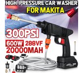 Pistola de Agua pulverizada de alta presión de 20000mAh, lavadora de alta potencia, generador de espuma para batería MAKITA 1 x Battery