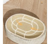 Tabla rascadora para gatos de sisal, resistente al desgaste, juguete para gatos de cuerda de cáñamo, resistente a los arañazos, nido para gatos one size