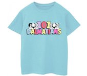 Disney Girls 101 Dalmatians Multi Colour Cotton T-Shirt 9-11 Years azul de bebé