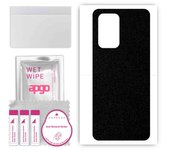 apgo Protective Skin Sticker for the back compatible with Oppo A54 5G OPG02, Wrap Film, Foil, Vinyl - Pattern Matte Black