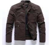 Chaqueta de cuero piloto de PU para hombre, chaqueta de motocicleta, tendencia de moda y bordado para hombre, tendencia de chaqueta juvenil 4XL