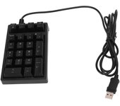 Teclado numérico mecánico con cable de 21 teclas, interruptor azul, LED de color, USB, portátil, K21, para ordenador portátil