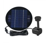 Decdeal 9V 1.5W Panel Solar Fuente de Energía Solar Kit de Bomba de Agua Sumergible sin Escobillas para Pájaros 1.5W negro