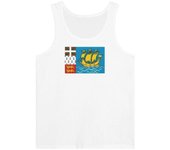 Camiseta sin mangas - San Pedro y Miquelón - Blanco - 100% algodón - Corte ajustado - Unisex