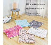 Cama para mascotas de felpa suave y gruesa, para gatos, perros, para invierno, cálida, cuadrada, para cachorros, cojín para dormir, portátil