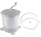 Lavadora portátil con manivela, lavadora manual para dormitorios, apartamentos, camping, estilo nórdico