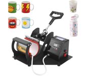 Máquina de prensado en caliente para tazas, máquina de prensado Digital por sublimación por transferencia en caliente, 11oz, para taza, café, cerveza UK Plug negro