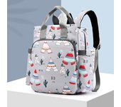 Bolsa de pañales para bebés para mamá, mochila colgante para cochecito de bebé, estera cambiante, transporte húmedo y seco, bolsa de mamá a la moda para pañales de gran capacidad color rosa
