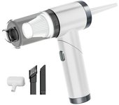 Aspirador inalámbrico para coche, inflador multifuncional, 120W, aspirador inalámbrico para electrodomésticos de alta potencia blanco