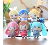 Lindo muñeco de peluche Hatsune con colgante, mochila escolar, llavero colgante, muñeco de trapo. 14cm